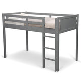 Delta Children Low Twin Loft Bed with Guardrail and Ladder