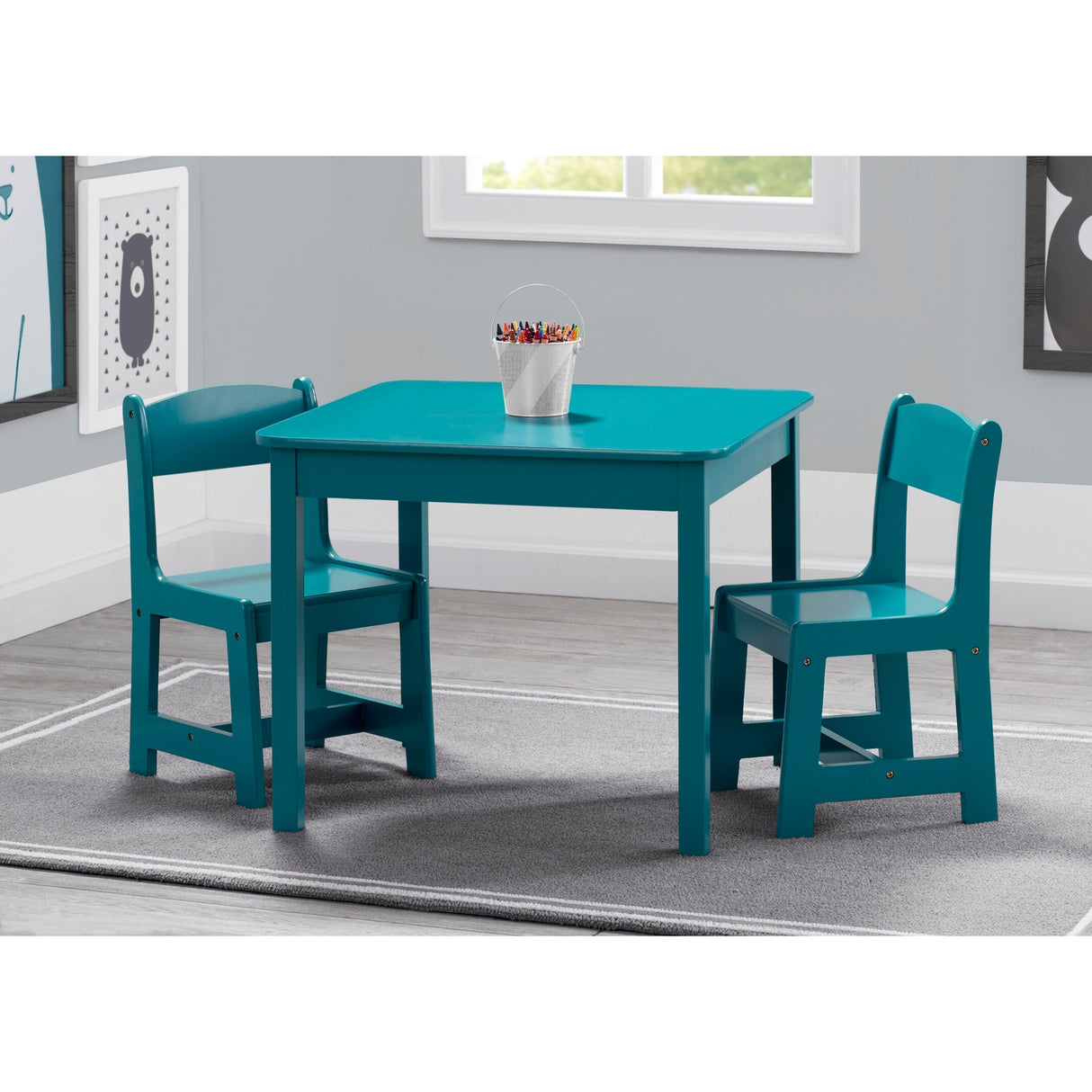 Delta Children MySize Kids Wood Table and Chair Set