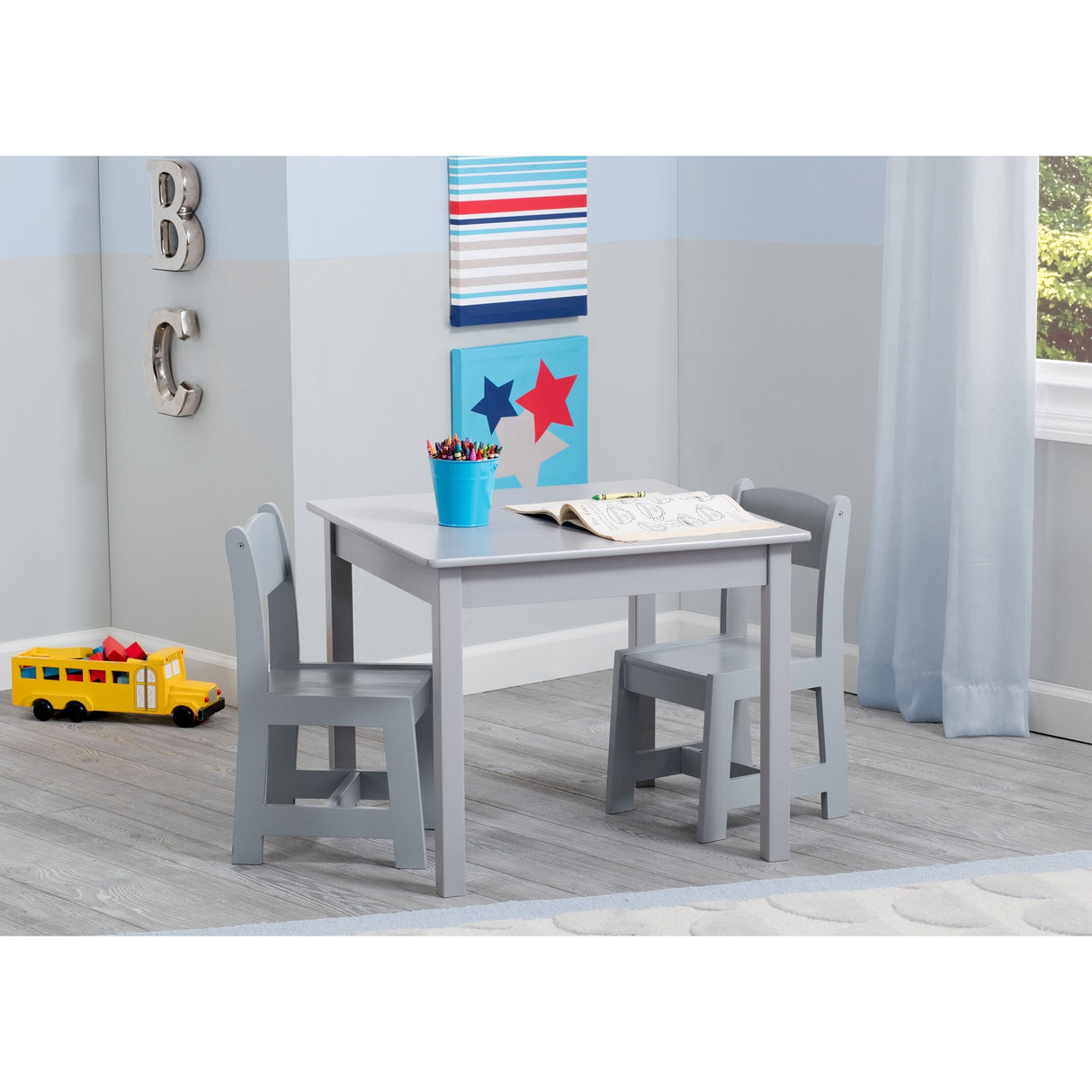 Delta Children MySize Kids Wood Table and Chair Set