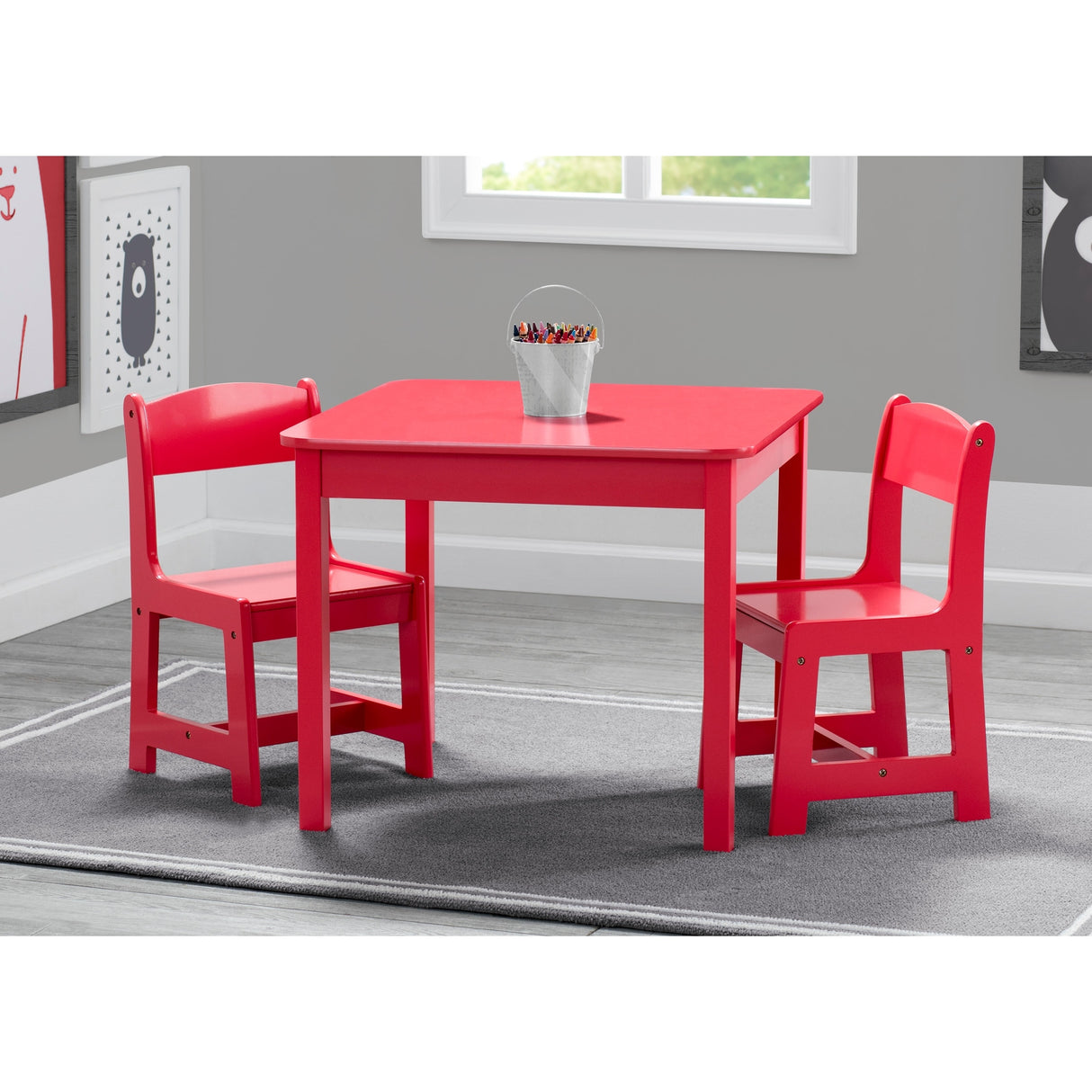 Delta Children MySize Kids Wood Table and Chair Set