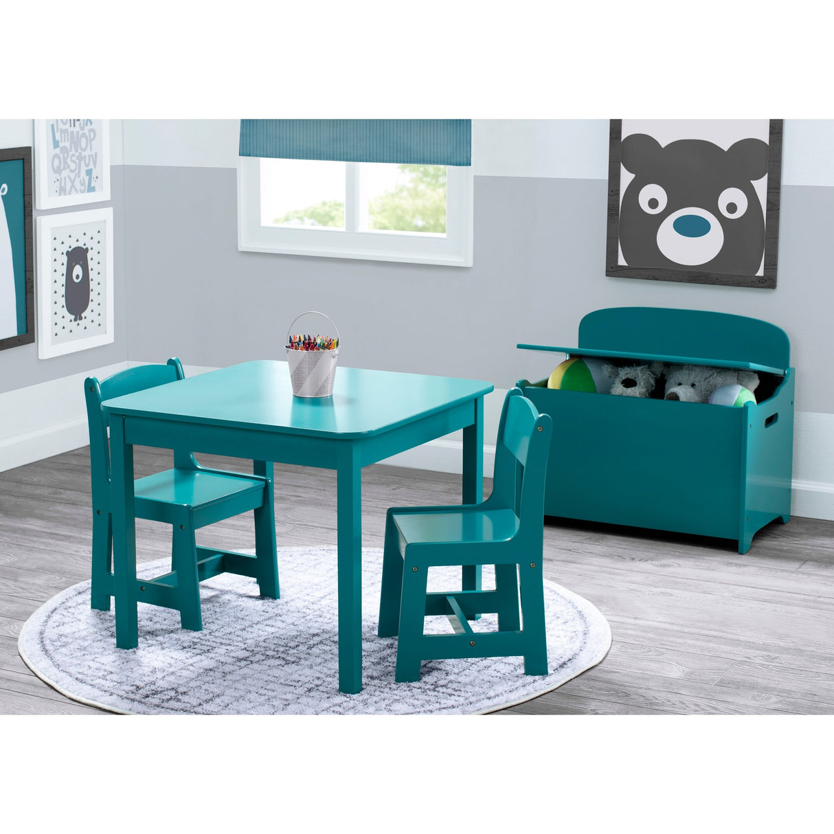 Delta Children MySize Kids Wood Table and Chair Set