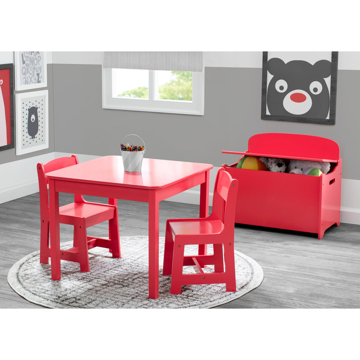 Delta Children MySize Kids Wood Table and Chair Set