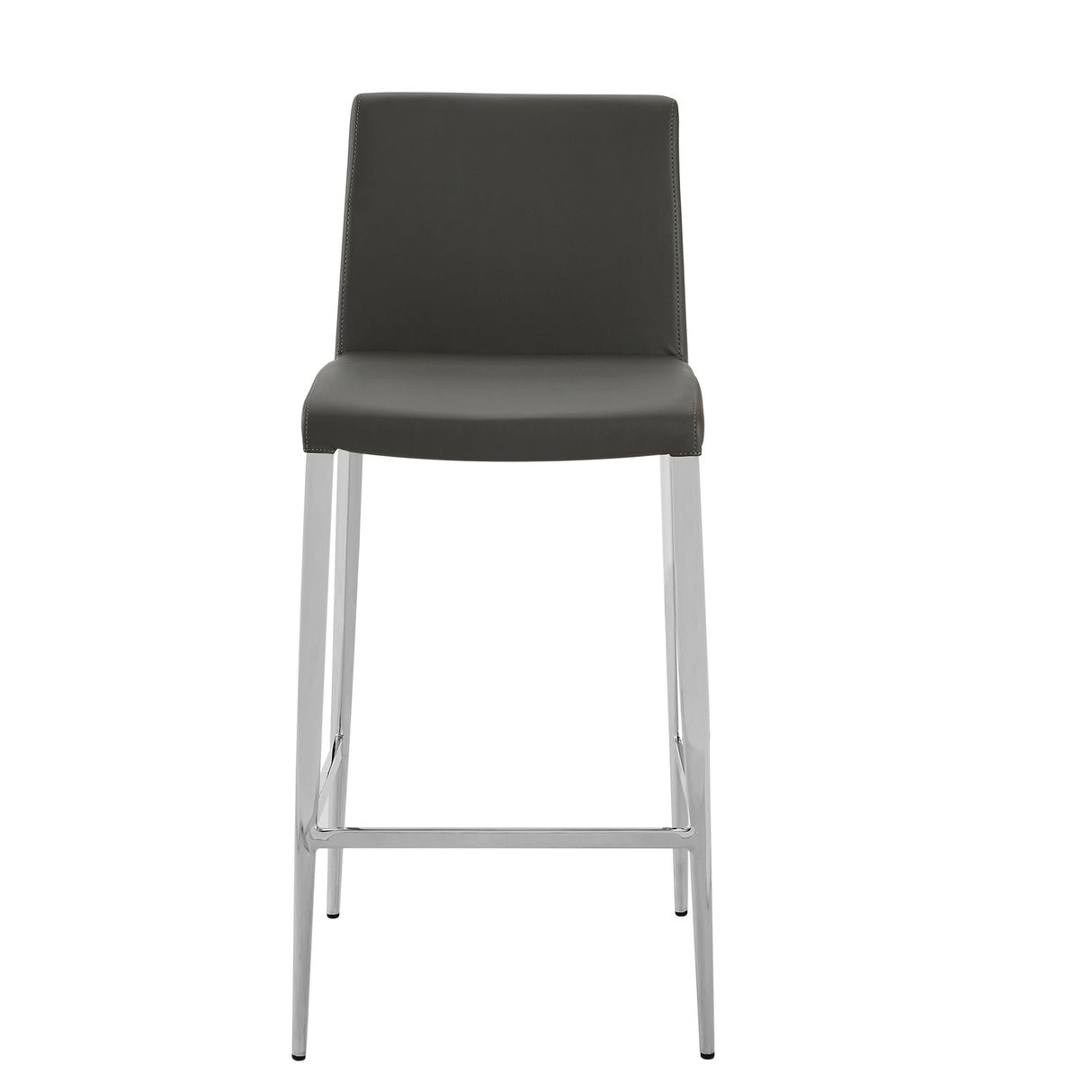 Delta Modern Leatherette & Chrome Counter Stool - Contract Grade