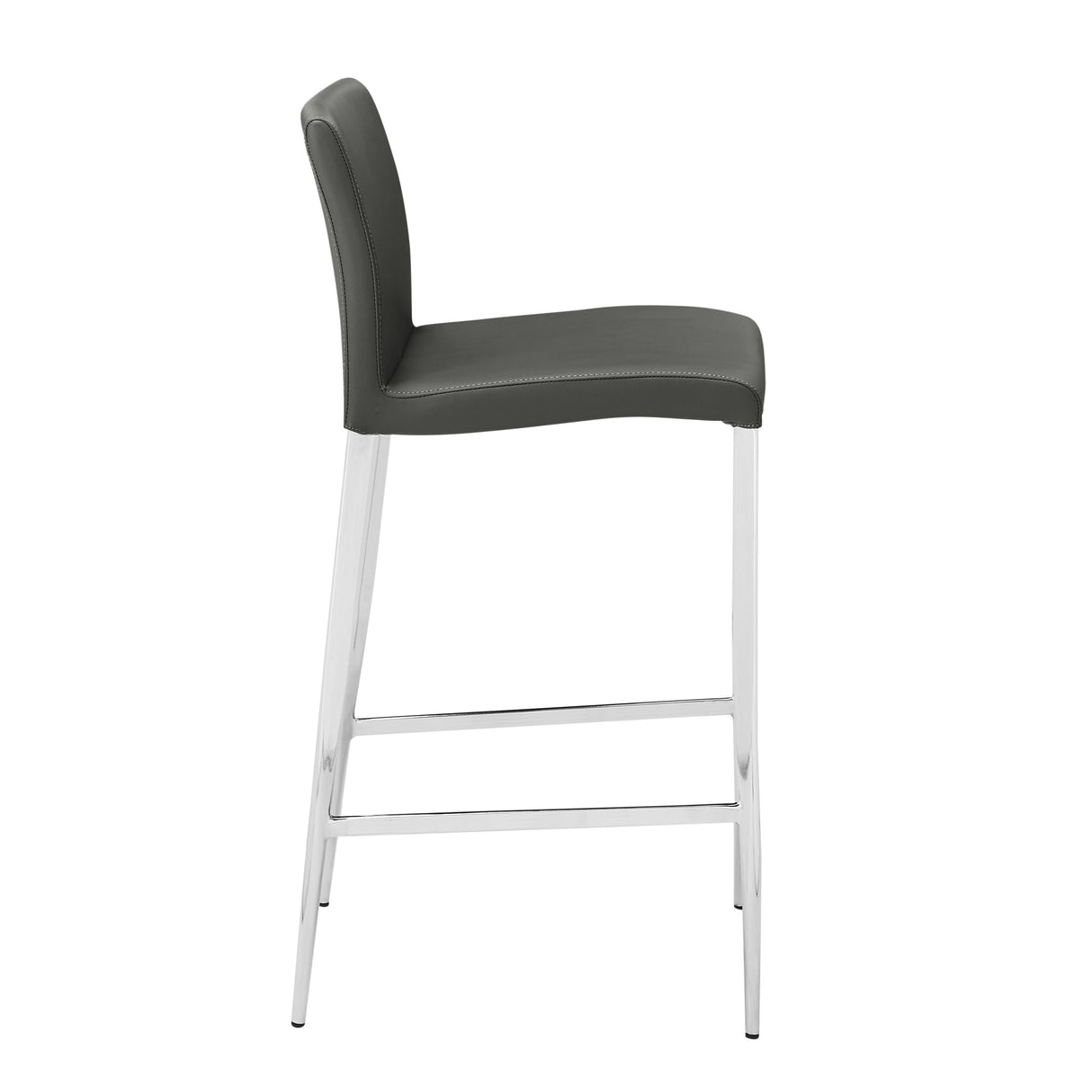 Delta Modern Leatherette & Chrome Counter Stool - Contract Grade