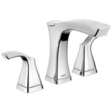 Delta Tesla Two Handle Widespread Bathroom Faucet - Metal Pop-Up
