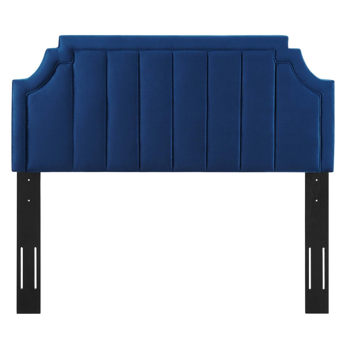Deltona Blue Velvet Upholstered Twin Size Headboard