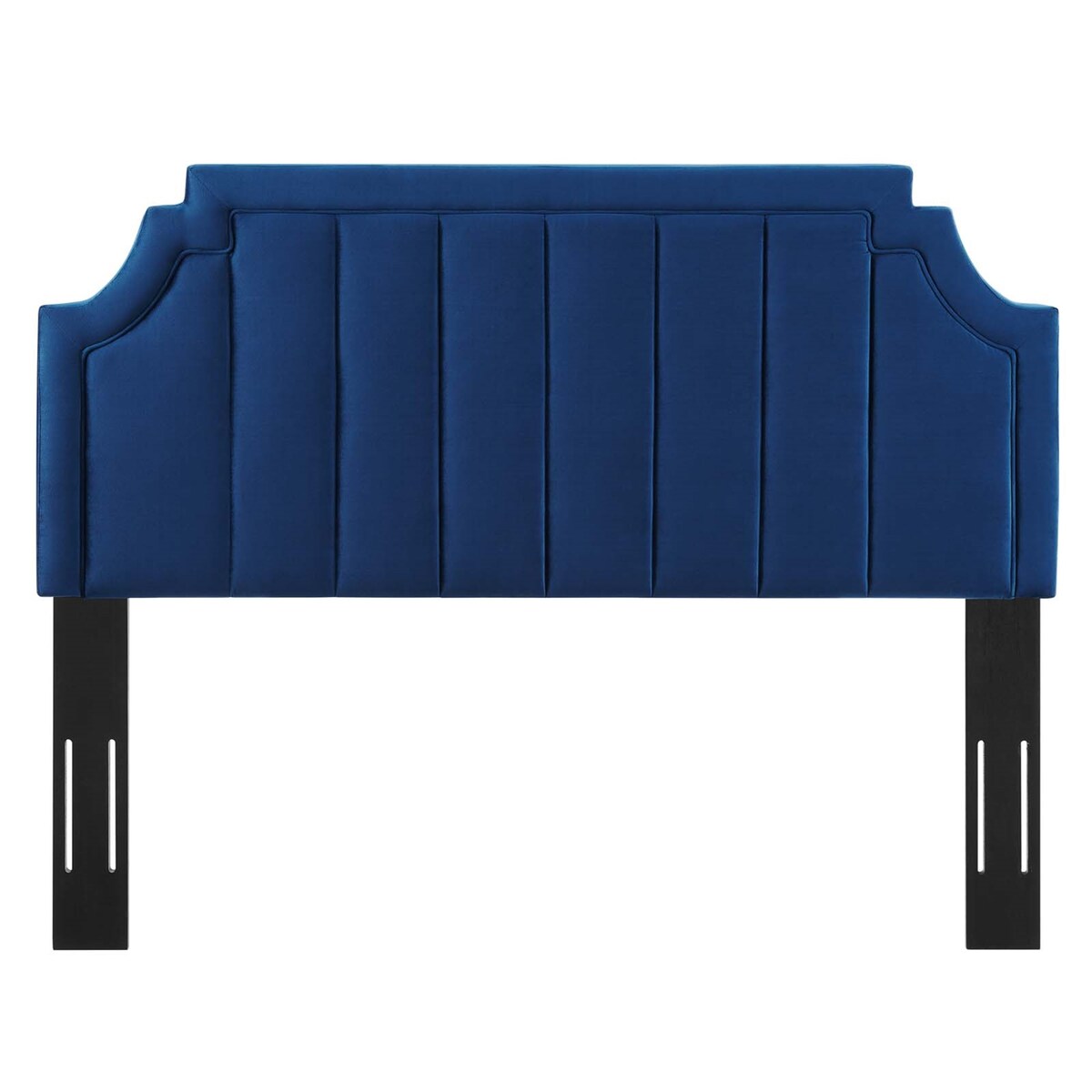 Deltona Blue Velvet Upholstered Twin Size Headboard