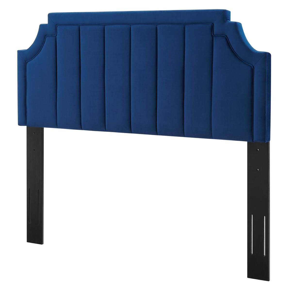 Deltona Blue Velvet Upholstered Twin Size Headboard