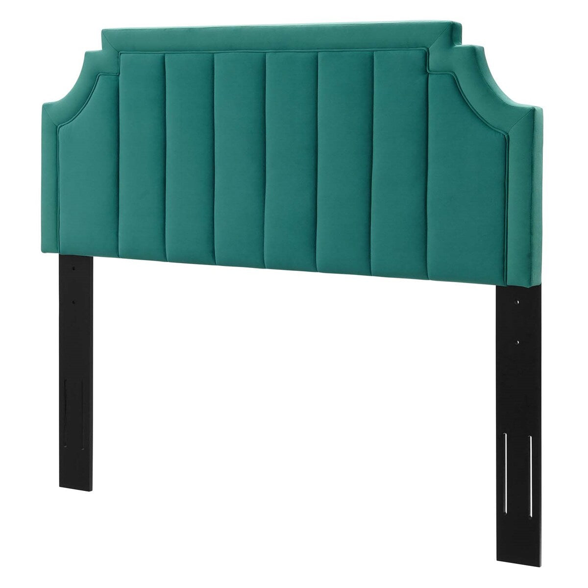Deltona Green Velvet Upholstered Twin Size Headboard