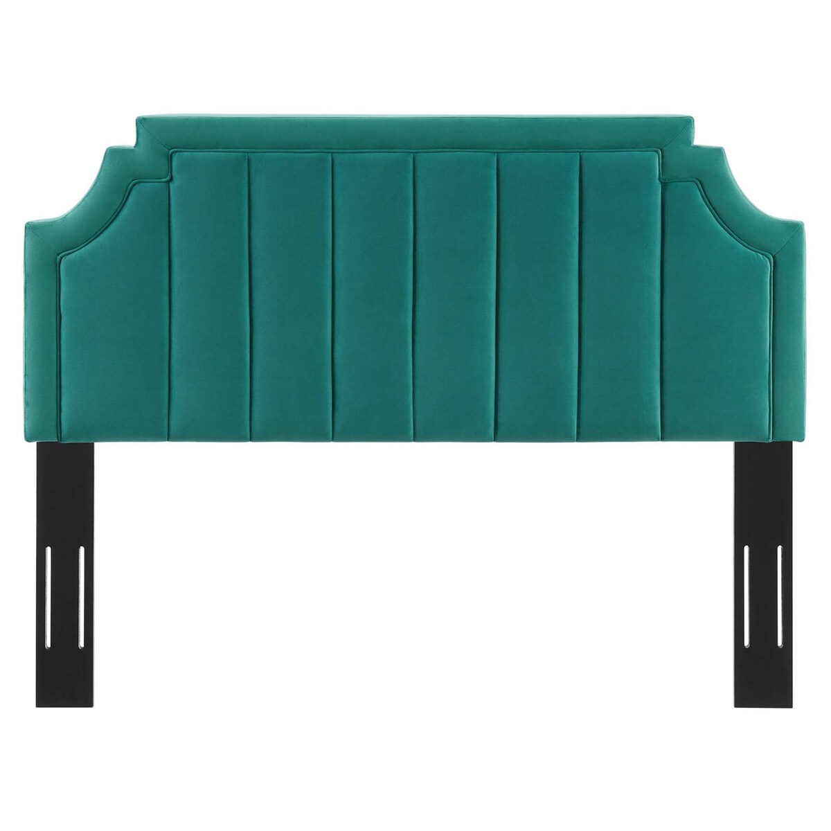 Deltona Green Velvet Upholstered Twin Size Headboard