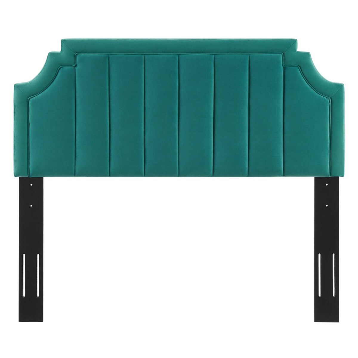 Deltona Green Velvet Upholstered Twin Size Headboard