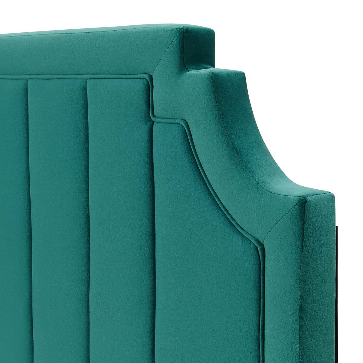 Deltona Green Velvet Upholstered Twin Size Headboard