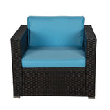 Deluxe PE Rattan Outdoor Sofa Set with Comfortable Cushions and Bonus Pillows