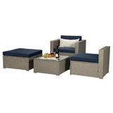 Deluxe PE Rattan Outdoor Sofa Set with Comfortable Cushions and Bonus Pillows
