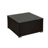 Deluxe PE Rattan Outdoor Sofa Set with Comfortable Cushions and Bonus Pillows