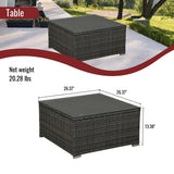 Deluxe PE Rattan Outdoor Sofa Set with Comfortable Cushions and Bonus Pillows
