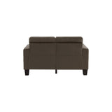 Demetra Chocolate Fabric Living Room Set