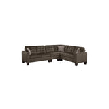 Demetra Chocolate Fabric Living Room Set