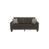 Demetra Chocolate Fabric Living Room Set