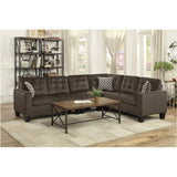 Demetra Chocolate Fabric Living Room Set