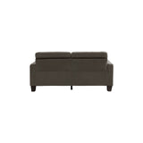 Demetra Chocolate Fabric Living Room Set