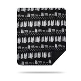 Denali Black Denali Bear/Black Microplush Blanket