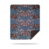 Denali Moose Blossom Blue/Taupe Microplush Blanket