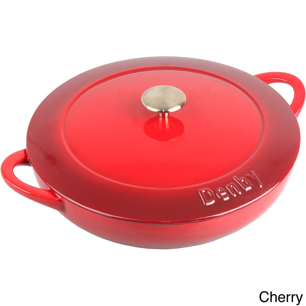Denby Cast Iron 3.8-liter Shallow Covered Casserole