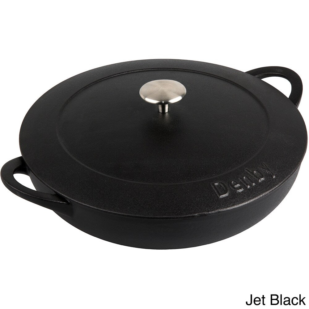 Denby Cast Iron 3.8-liter Shallow Covered Casserole