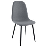 Dennison Upholstered Dining Side Chair Grey (Set Of 4)