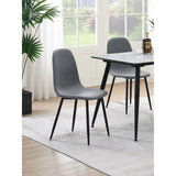 Dennison Upholstered Dining Side Chair Grey (Set Of 4)
