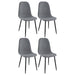 Dennison Upholstered Dining Side Chair Grey (Set Of 4)