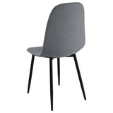 Dennison Upholstered Dining Side Chair Grey (Set Of 4)