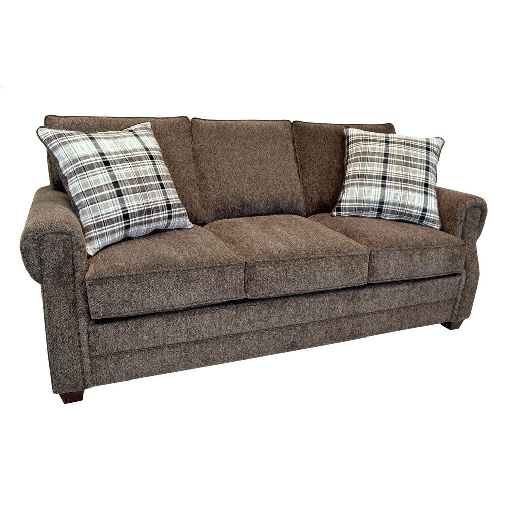 Denver Brown Fabric Sofa