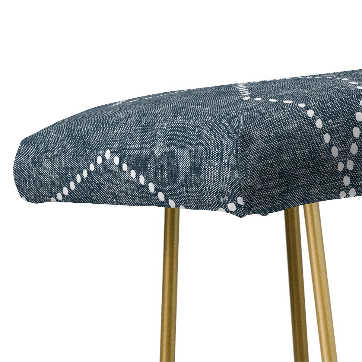 Deny Designs Little Arrow Design Co geo boho diamonds blue Bench