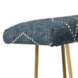 Deny Designs Little Arrow Design Co geo boho diamonds blue Bench
