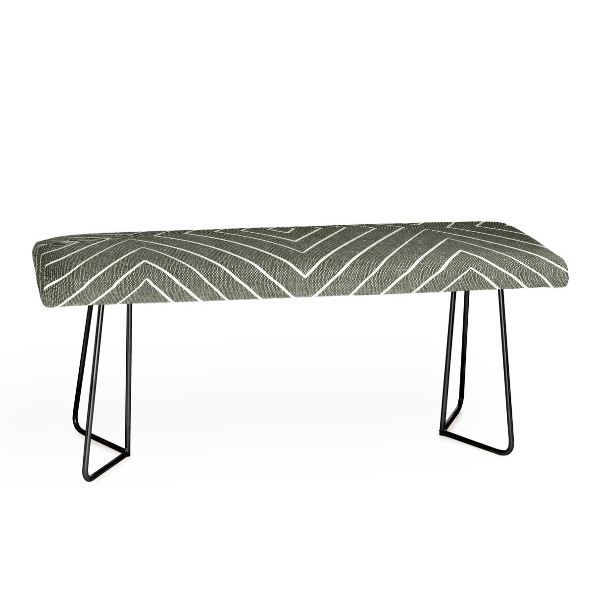 Deny Designs Little Arrow Design Co woven diamonds olive Bench
