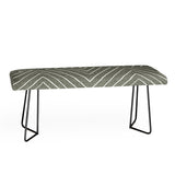 Deny Designs Little Arrow Design Co woven diamonds olive Bench