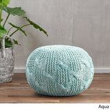 Deon Indoor Handcrafted Modern Fabric Weave Pouf by Christopher Knight Home