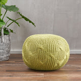 Deon Indoor Handcrafted Modern Fabric Weave Pouf by Christopher Knight Home