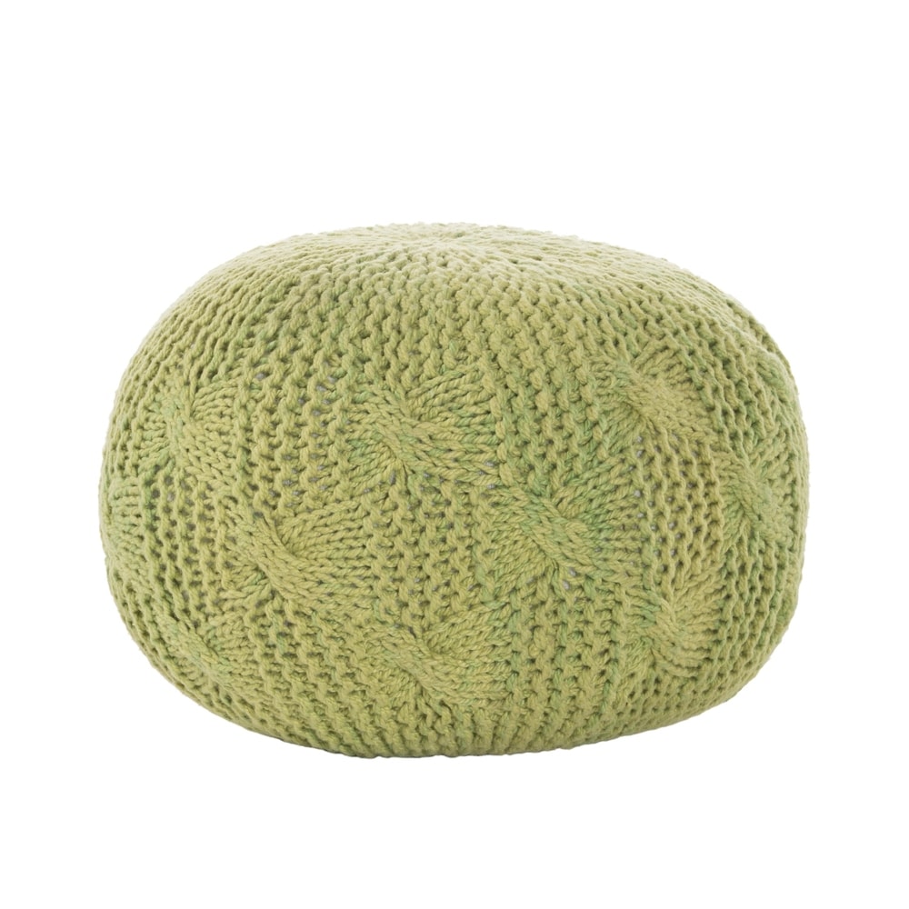 Deon Indoor Handcrafted Modern Fabric Weave Pouf by Christopher Knight Home