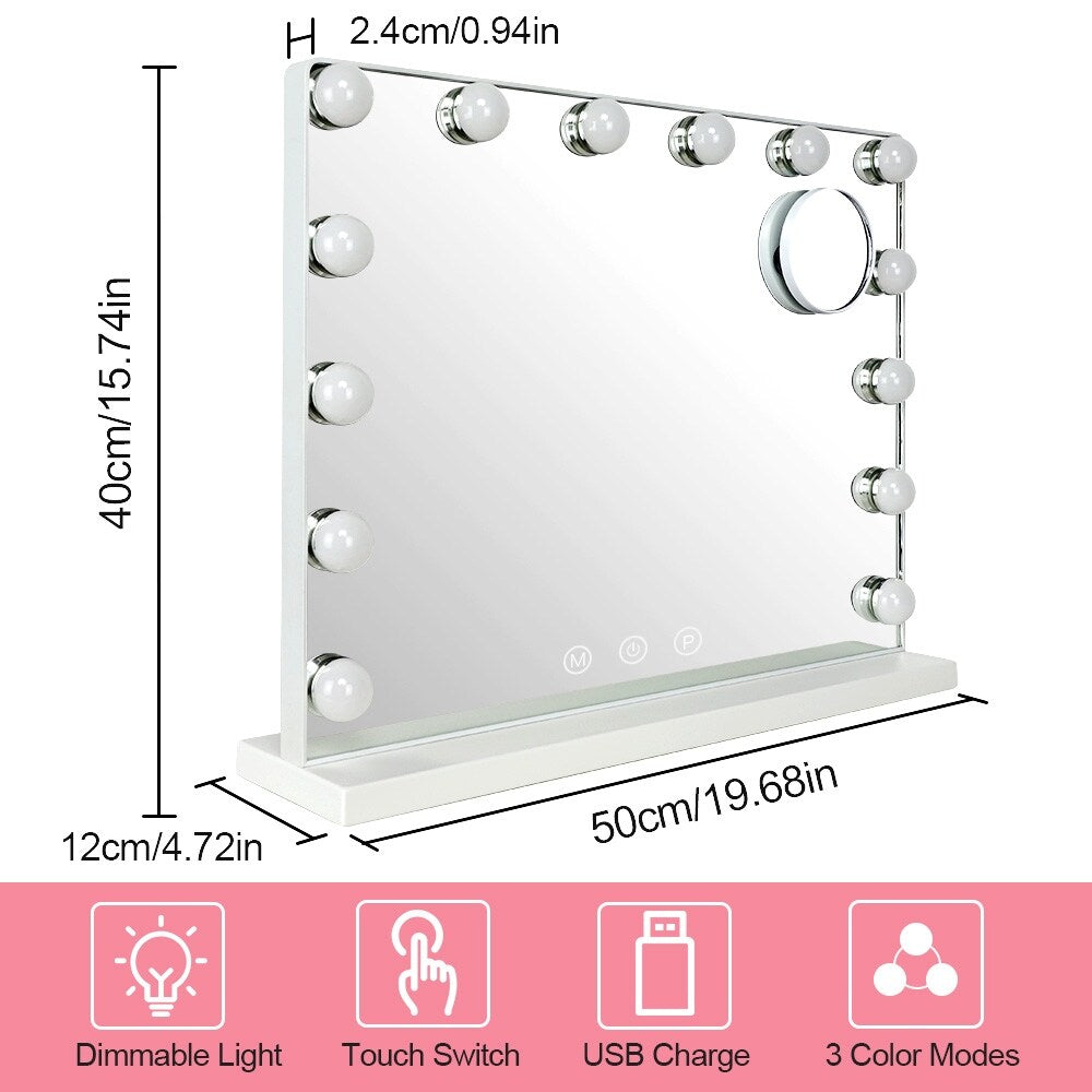 Depuley Vanity Mirror with Lights Hollywood Makeup Mirror Smart Touch