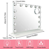 Depuley Vanity Mirror with Lights Hollywood Makeup Mirror Smart Touch