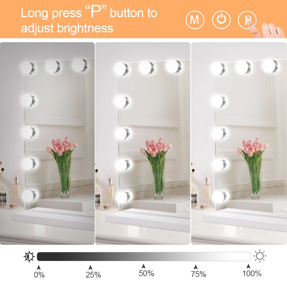 Depuley Vanity Mirror with Lights Hollywood Makeup Mirror Smart Touch