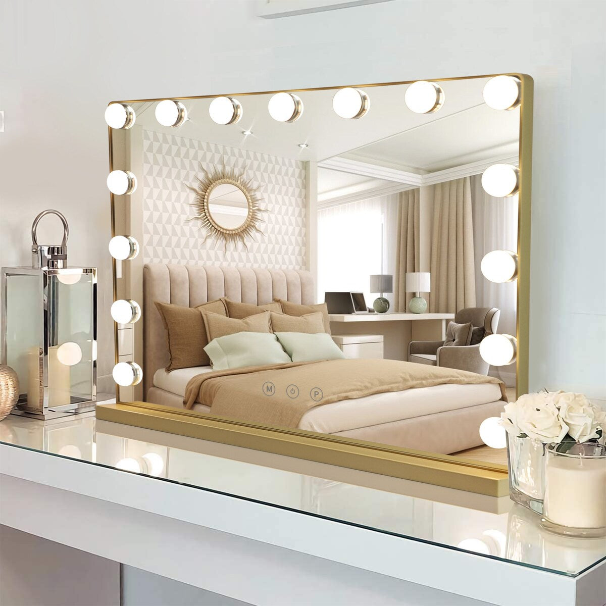 Depuley Vanity Mirror with Lights Hollywood Makeup Mirror Smart Touch