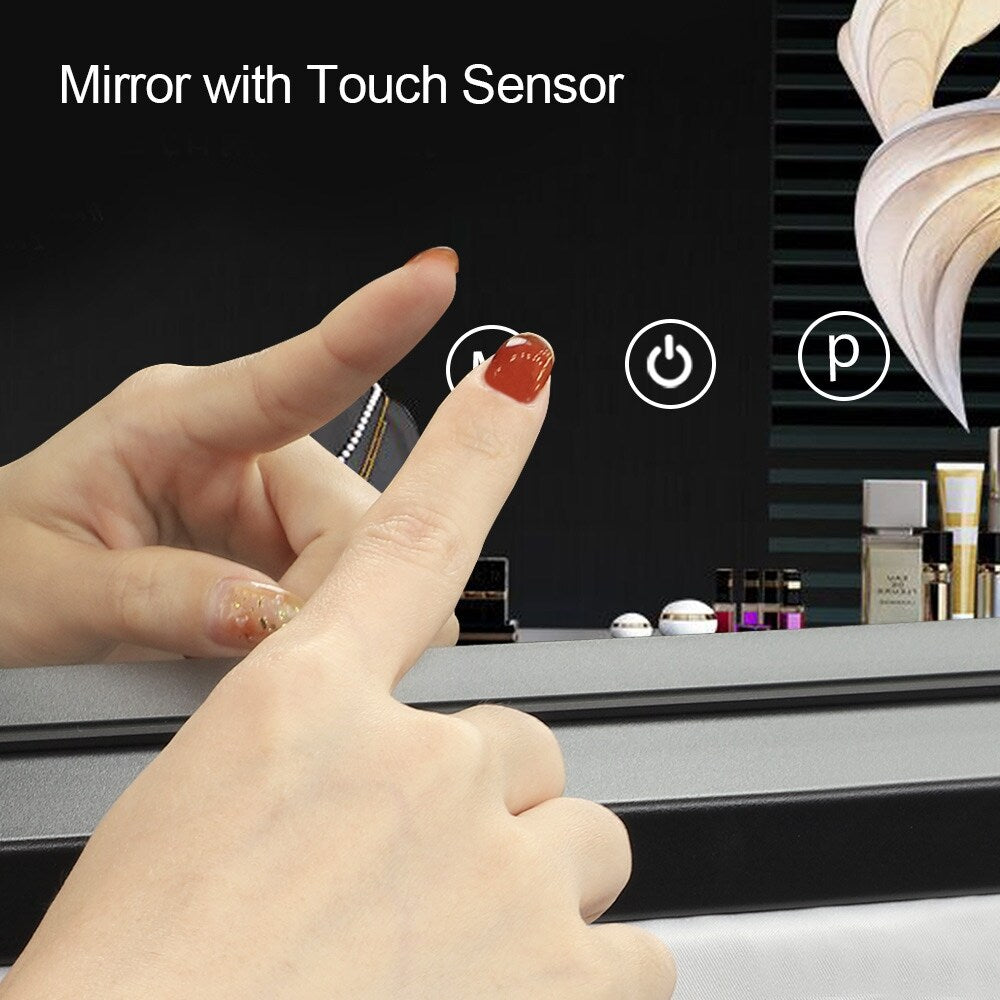 Depuley Vanity Mirror with Lights Hollywood Makeup Mirror Smart Touch