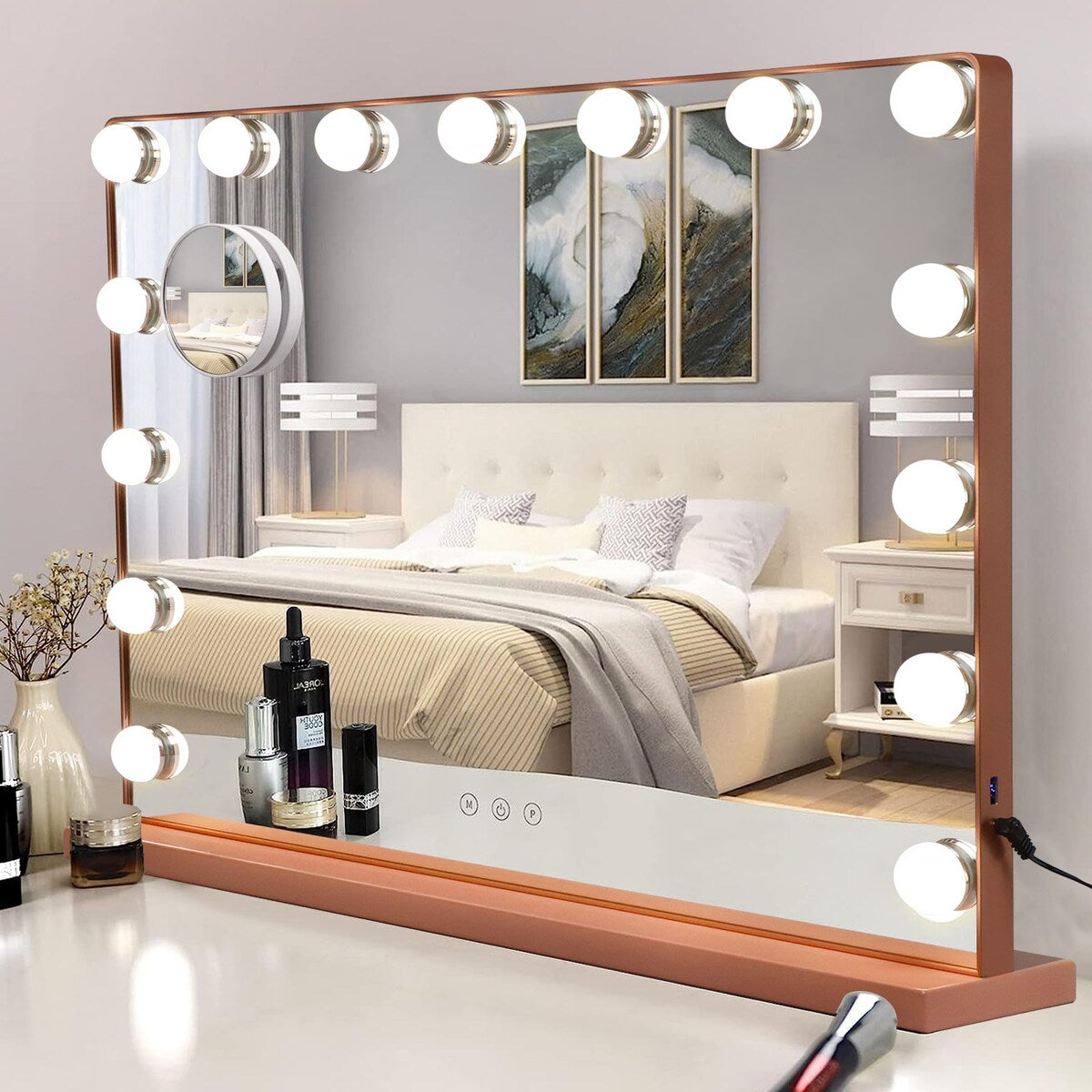 Depuley Vanity Mirror with Lights Hollywood Makeup Mirror Smart Touch