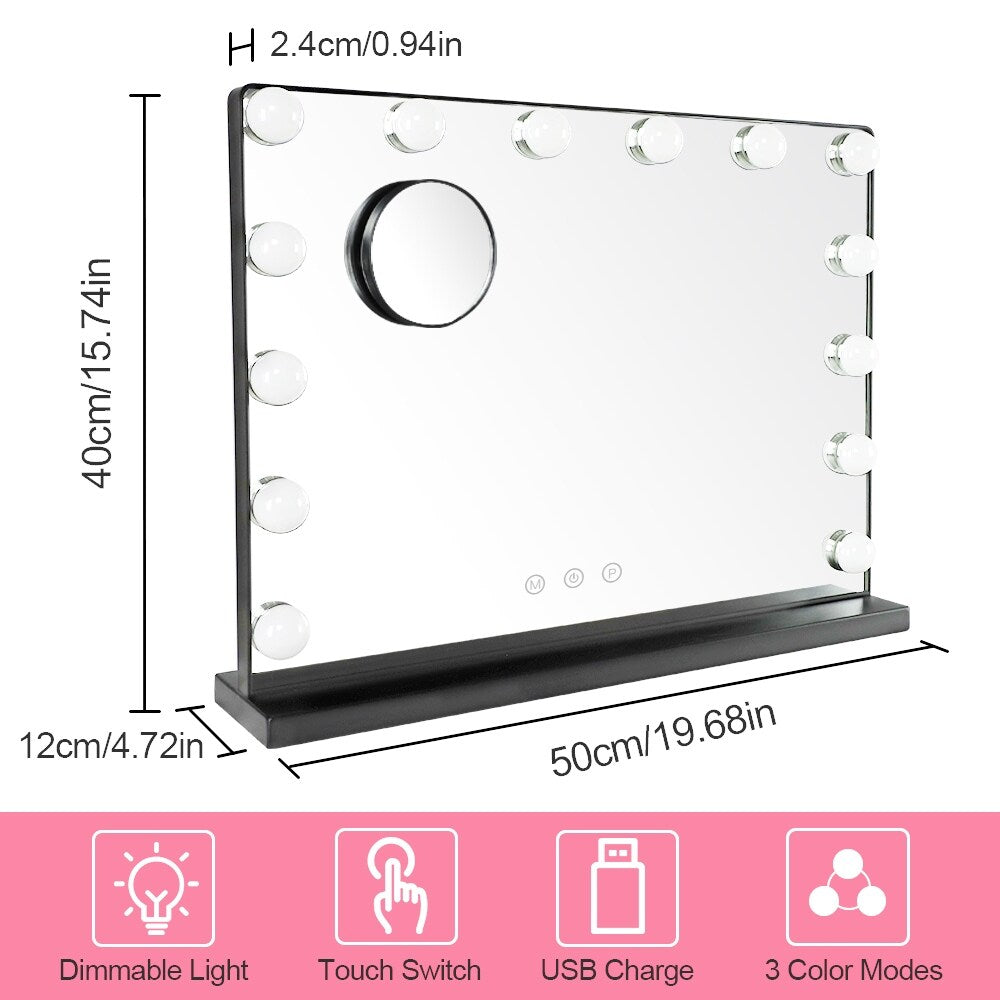 Depuley Vanity Mirror with Lights Hollywood Makeup Mirror Smart Touch