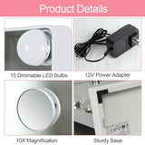 Depuley Vanity Mirror with Lights Hollywood Makeup Mirror Smart Touch