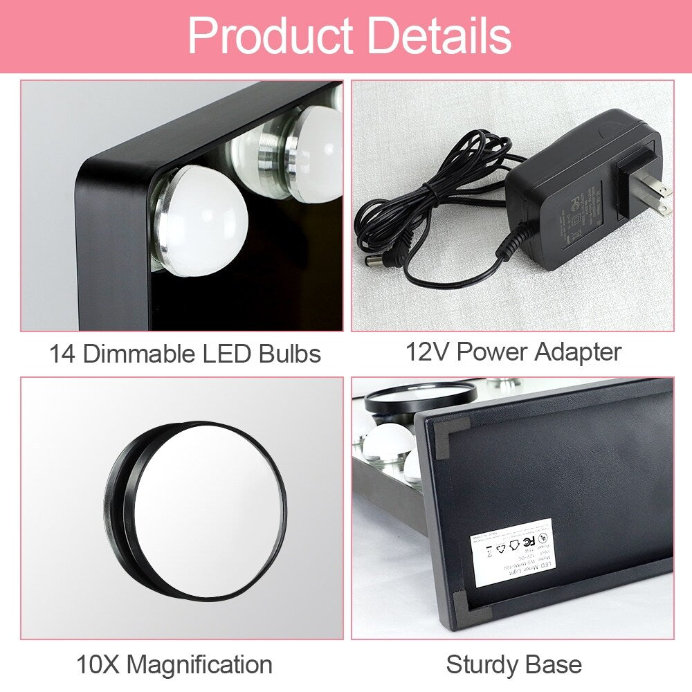Depuley Vanity Mirror with Lights Hollywood Makeup Mirror Smart Touch
